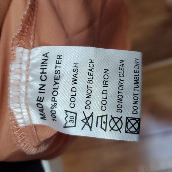 Ivy City Co Callie Peach Faux Wrap Dress - Picture 9 of 9